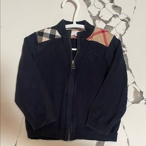 Burberry Children zip up sweater